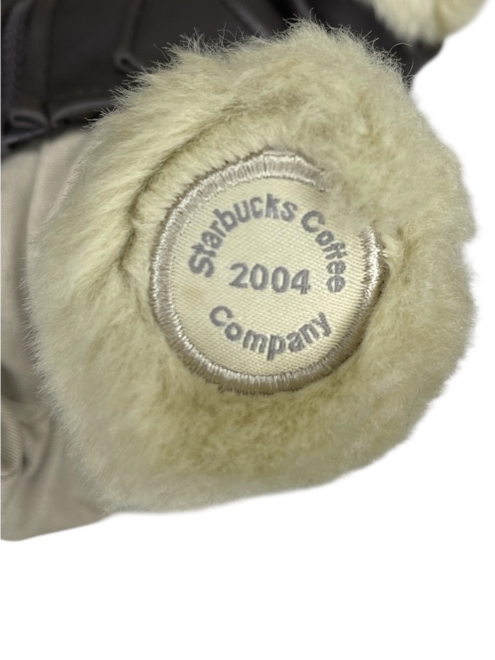 Starbucks Beige and Brown Pilot Bear Plush with Leather Jacket - Picture 8 of 8